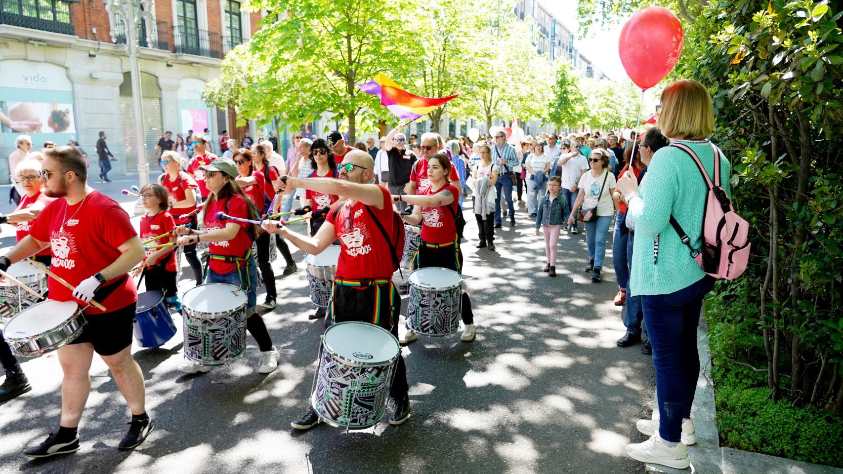 Manifestación del Primero de Mayo bajo el lema Subir salarios, bajar precios, repartir beneficios