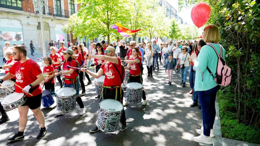 Manifestación del Primero de Mayo bajo el lema Subir salarios, bajar precios, repartir beneficios