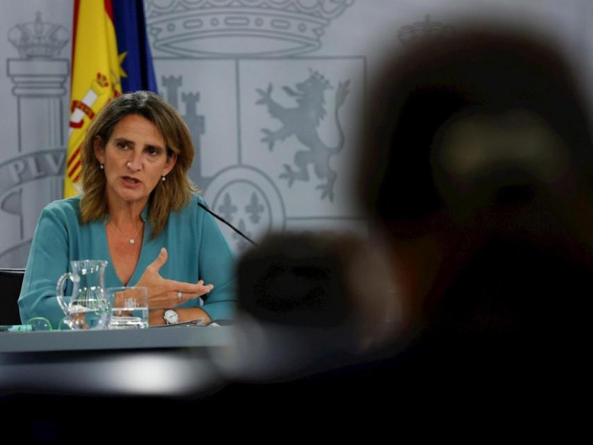 Teresa Ribera, en una rueda de prensa posterior al Consejo de ministros.