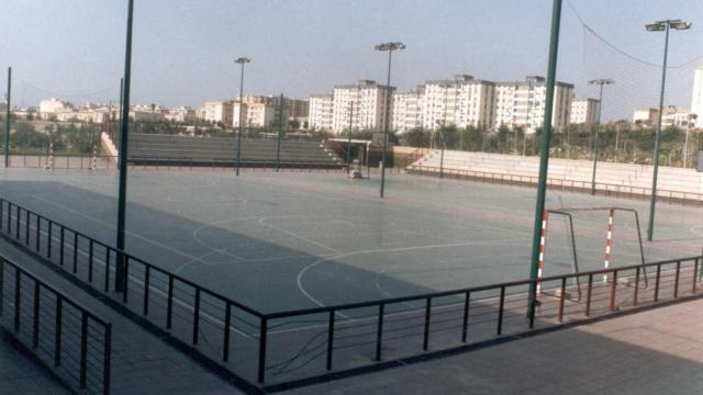 Estado actual del polideportivo del parque Lo Morant.