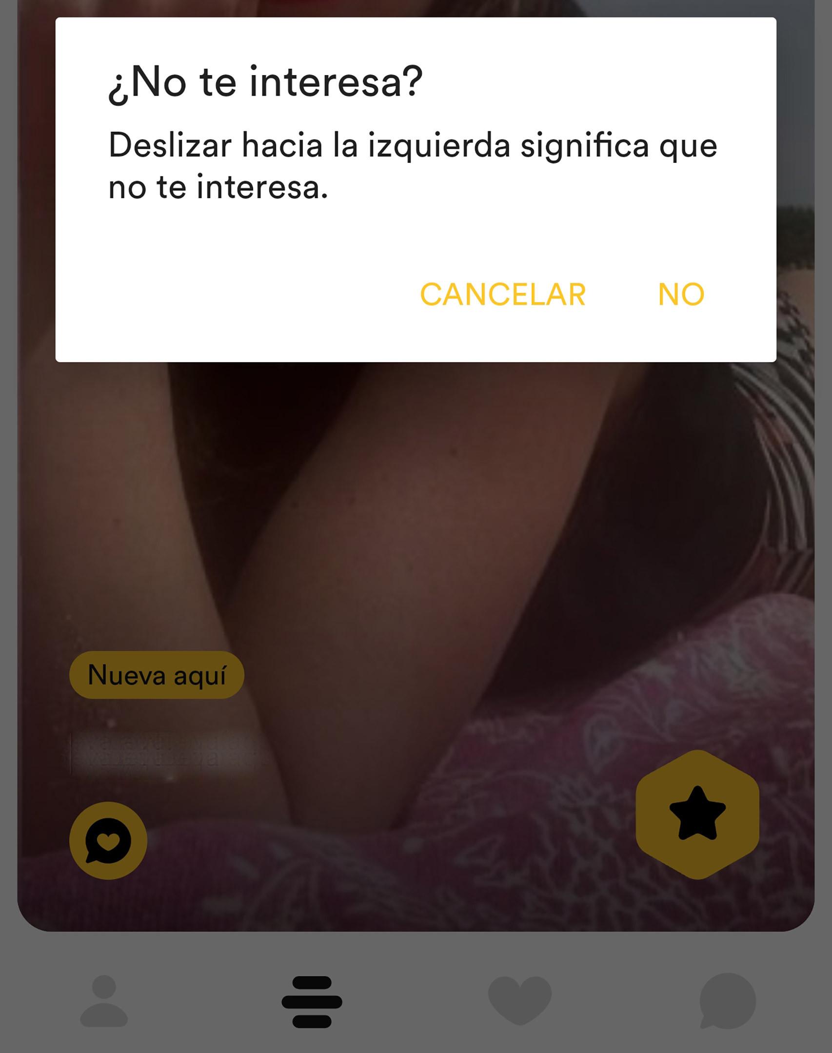 Similar a Tinder en muchos aspecto, pero con matices importantes