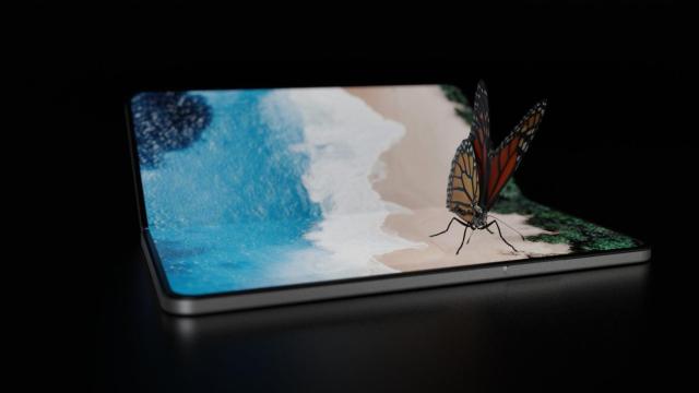 Un render del teléfono plegable de Nothing.