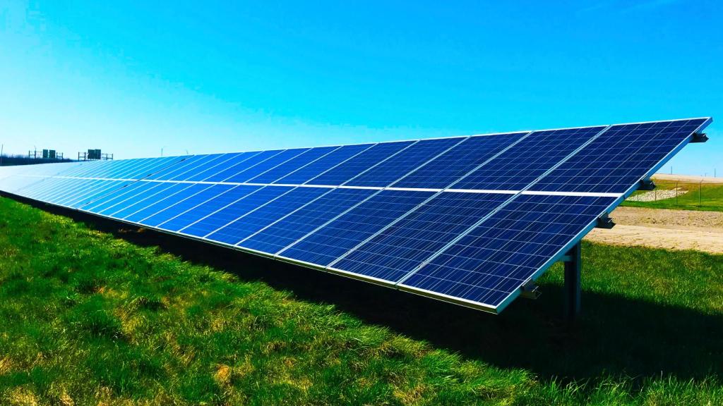 Unos panales solares.