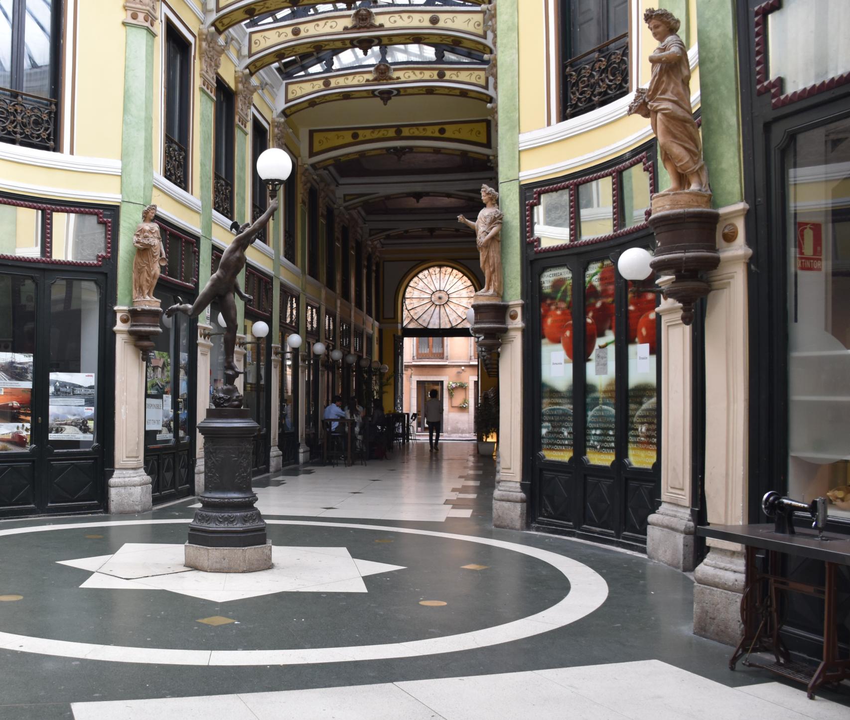 Imagen del interior del Pasaje Gutiérrez
