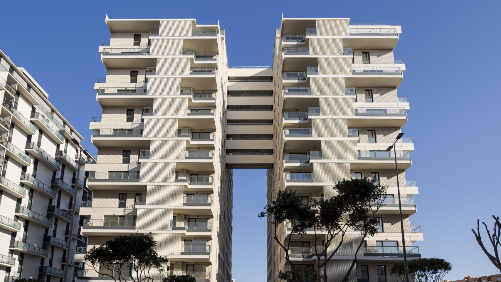 Dos de los edificios construidos por AEDAS Homes en Mislata durante este ejercicio.