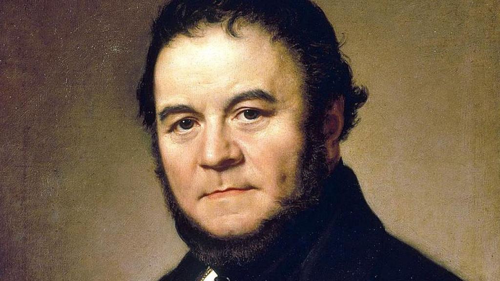 Retrato de Stendhal realizado por John Olaf Sodemark (1840).
