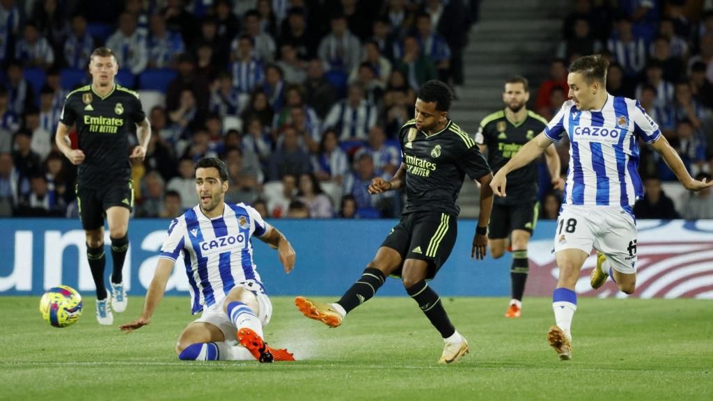 Rodrygo Goes, durante el Real Sociedad - Real Madrid de La Liga 2022/2023