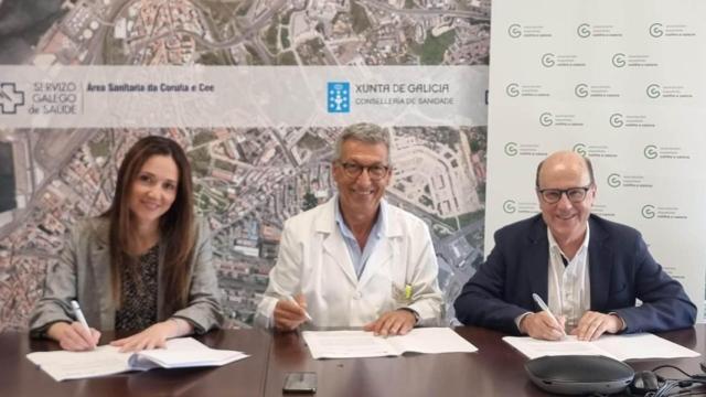 Firma del convenio para el programa ‘Rehabilitación do paciente oncolóxico’