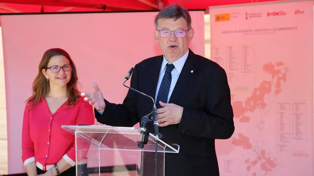 Elena Cebrián y Ximo Puig en una imagen reciente.