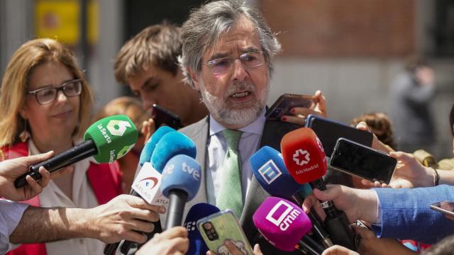 Juan José Carbonero, representante de la mayoritaria Asociación Profesional de la Magistratura, en un receso de la reunión.