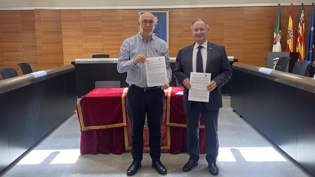 Jesús Villar, en la firma junto a la Agencia Antifraude, del acuerdo para defender la integridad pública