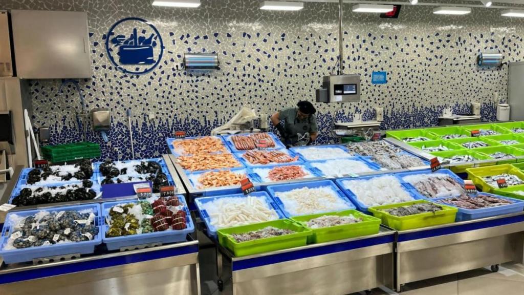 Pescadería de Mercadona.