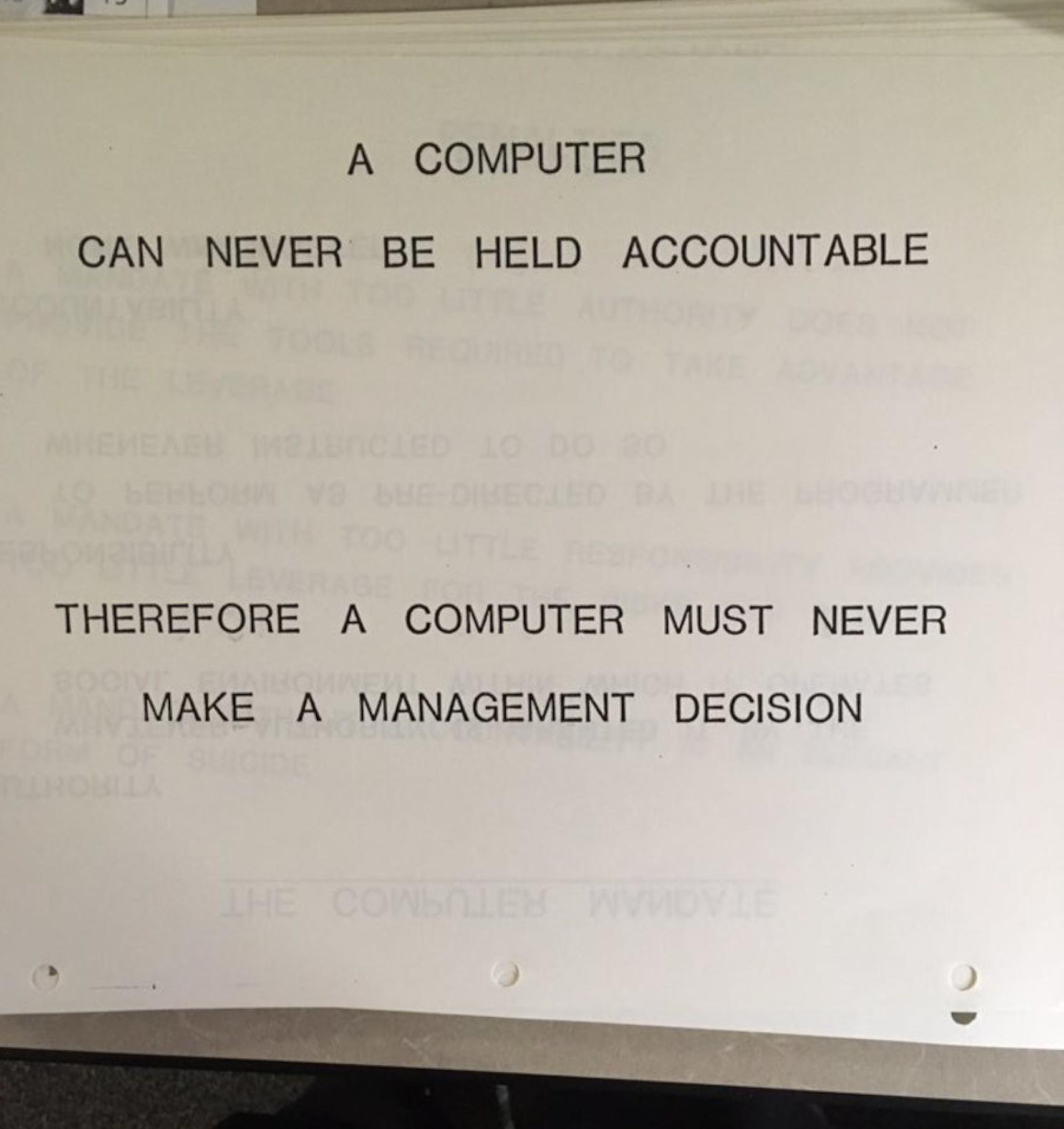 El mensaje de IBM que se ha hecho viral
