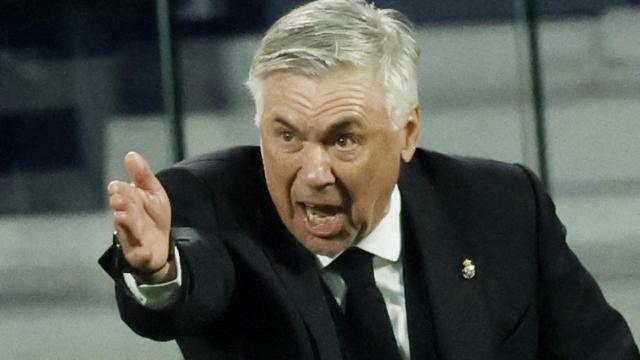 Carlo Ancelotti, durante el partido ante la Real