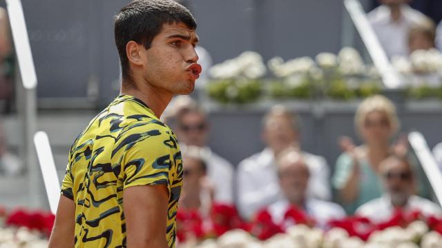 Carlos Alcaraz, en el Mutua Madrid Open 2023