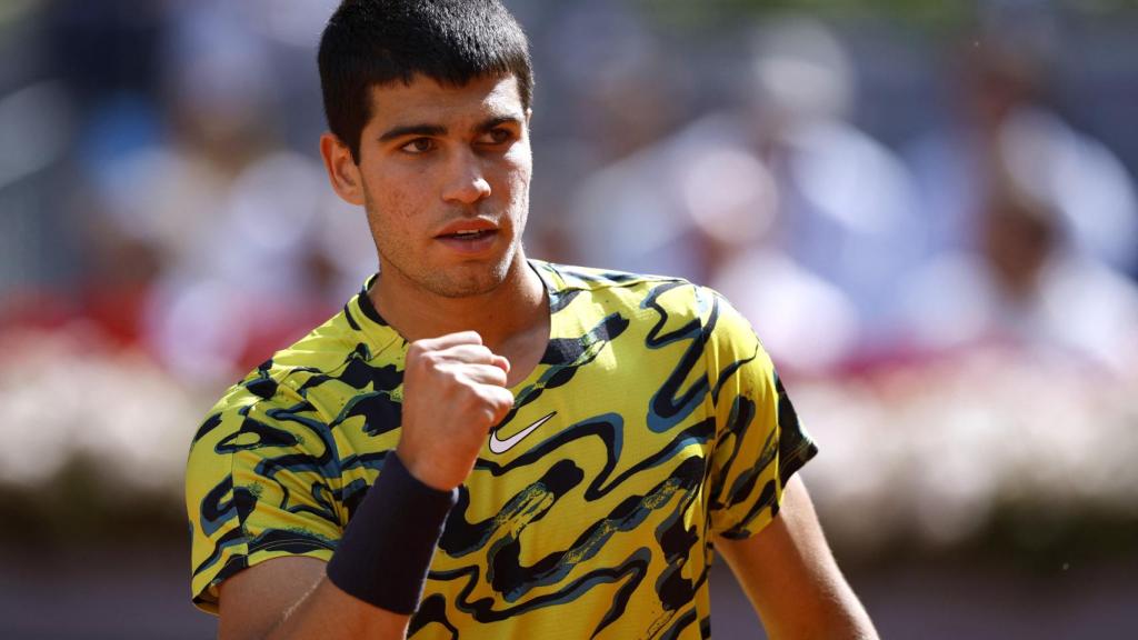 Carlos Alcaraz, en el Mutua Madrid Open 2023
