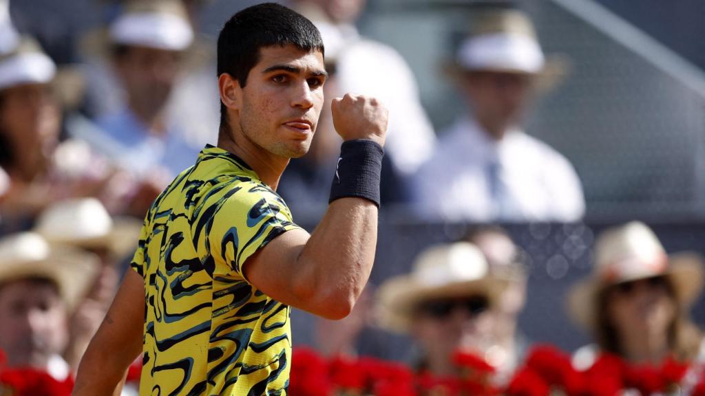 Carlos Alcaraz, en el Mutua Madrid Open 2023