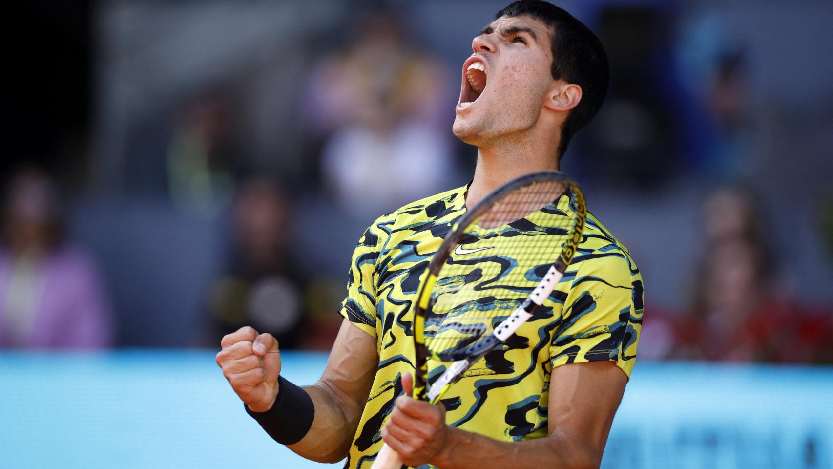 Carlos Alcaraz, en el Mutua Madrid Open 2023