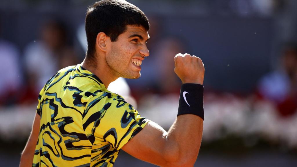 Carlos Alcaraz, en el Mutua Madrid Open 2023