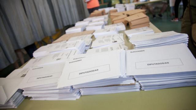 Papeletas electorales.