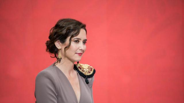 La presidenta de la Comunidad de Madrid, Isabel Díaz Ayuso, durante una ceremonia.