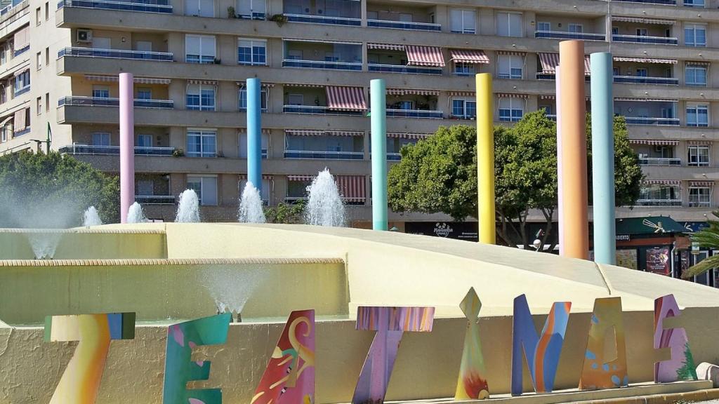 Fuente de colores.