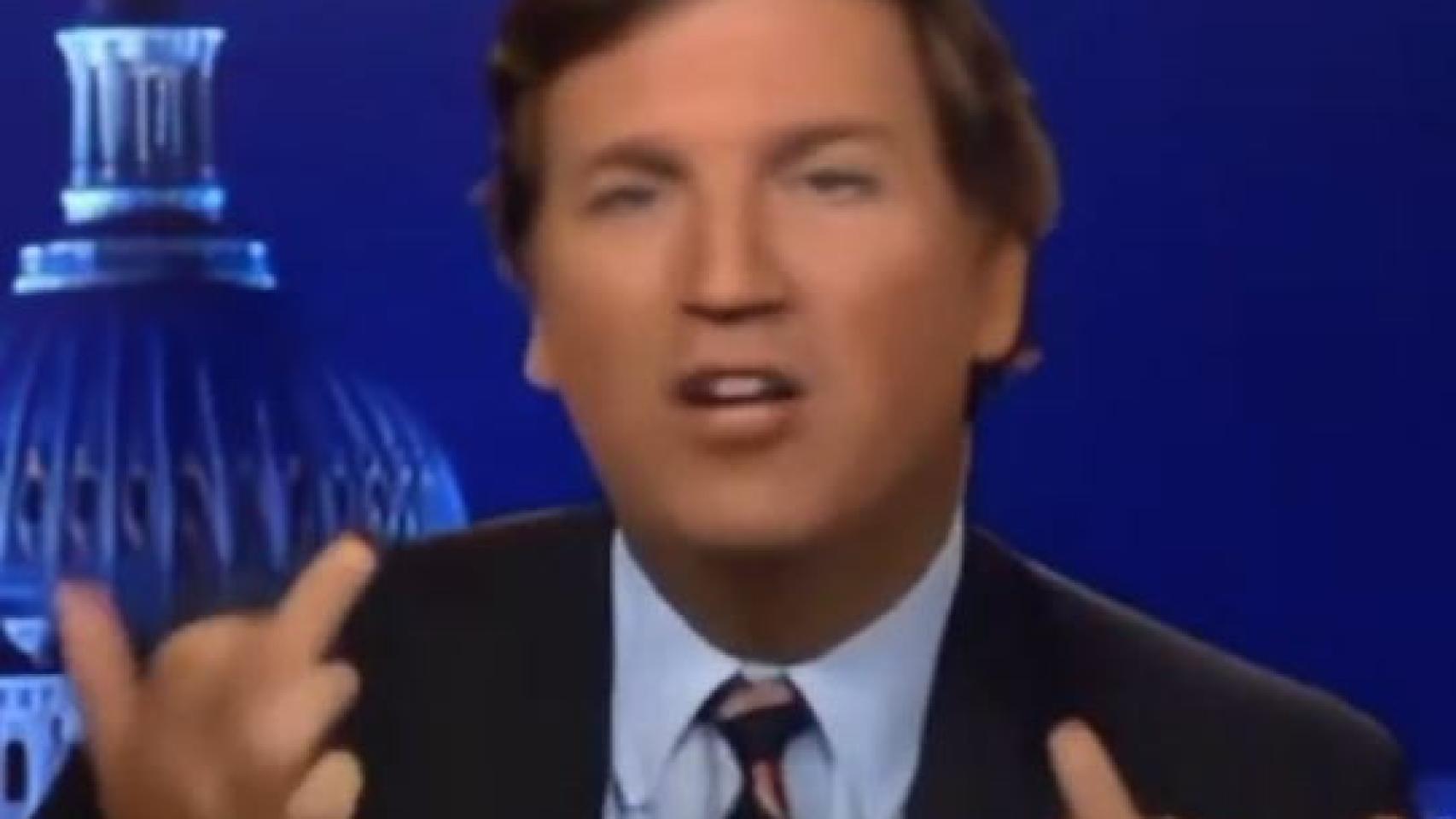 Tucker Carlson en un video filtrado.