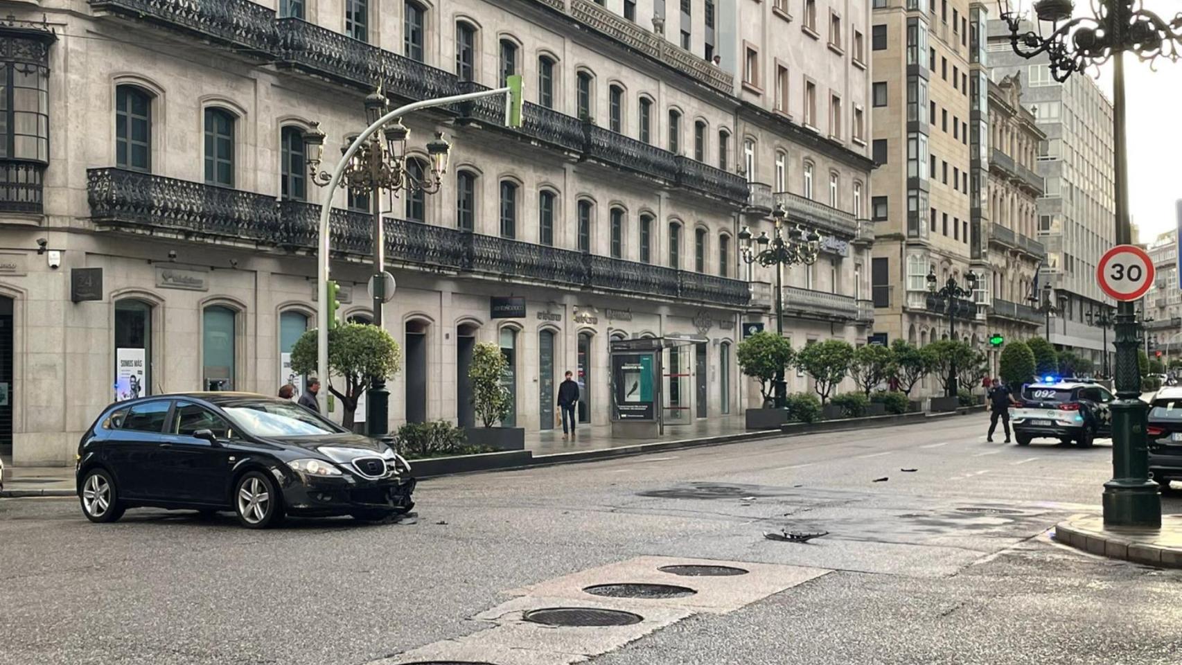 Imagen del accidente pocos minutos después de producirse.