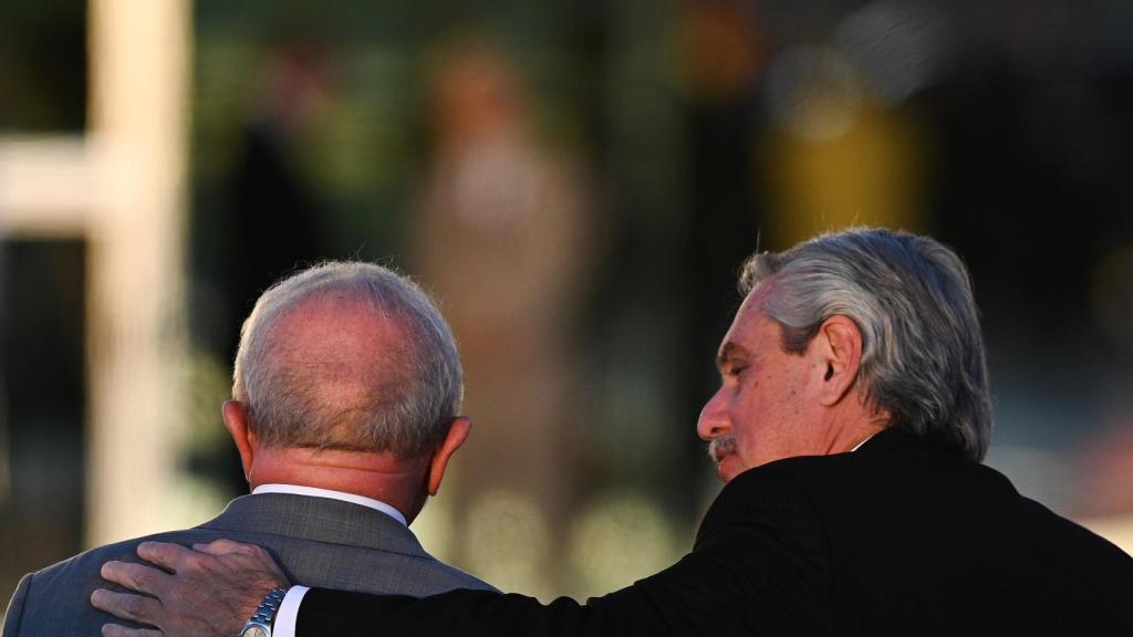 Lula da Silva recibe la visita de su homólogo argentino, Alberto Fernández, este martes en Brasilia.