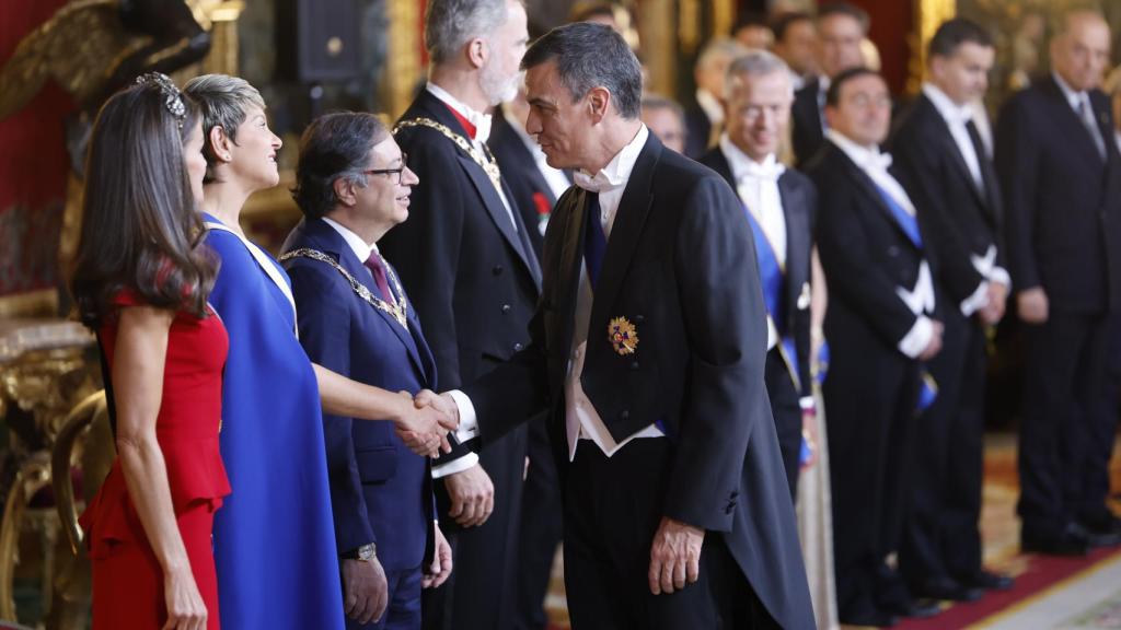 Pedro Sánchez fue uno de los invitados a la cena.