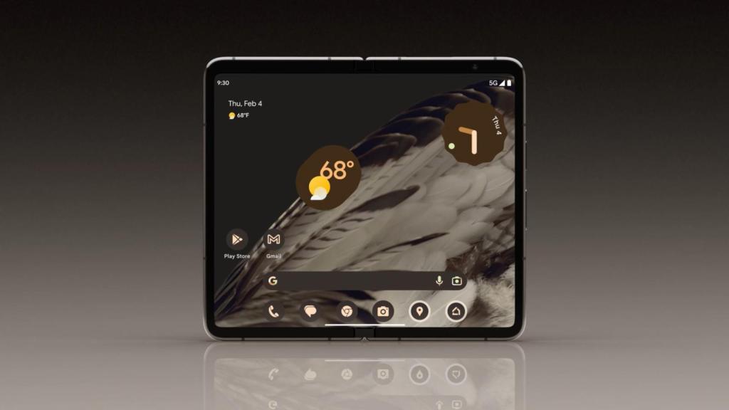 El Pixel Fold abierto
