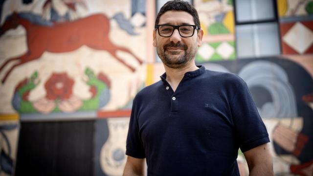 Ignacio Calderón momentos antes de la entrevista con este diario.