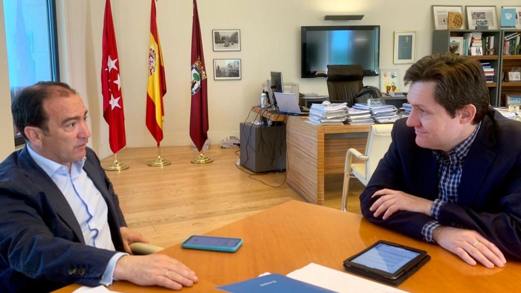 Borja Carabante, durante un momento de la entrevista con EL ESPAÑOL.