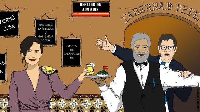 Protocolo. La VIÑETA de este viernes de Mercedes, Paula y Benjamín Juan