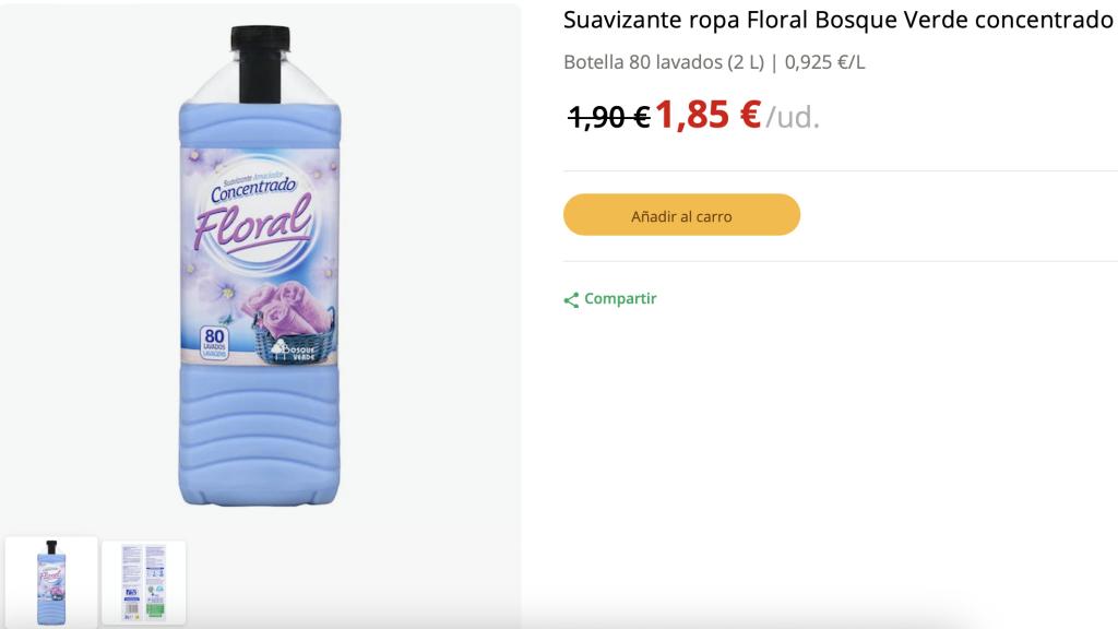 Suavizante Mercadona.