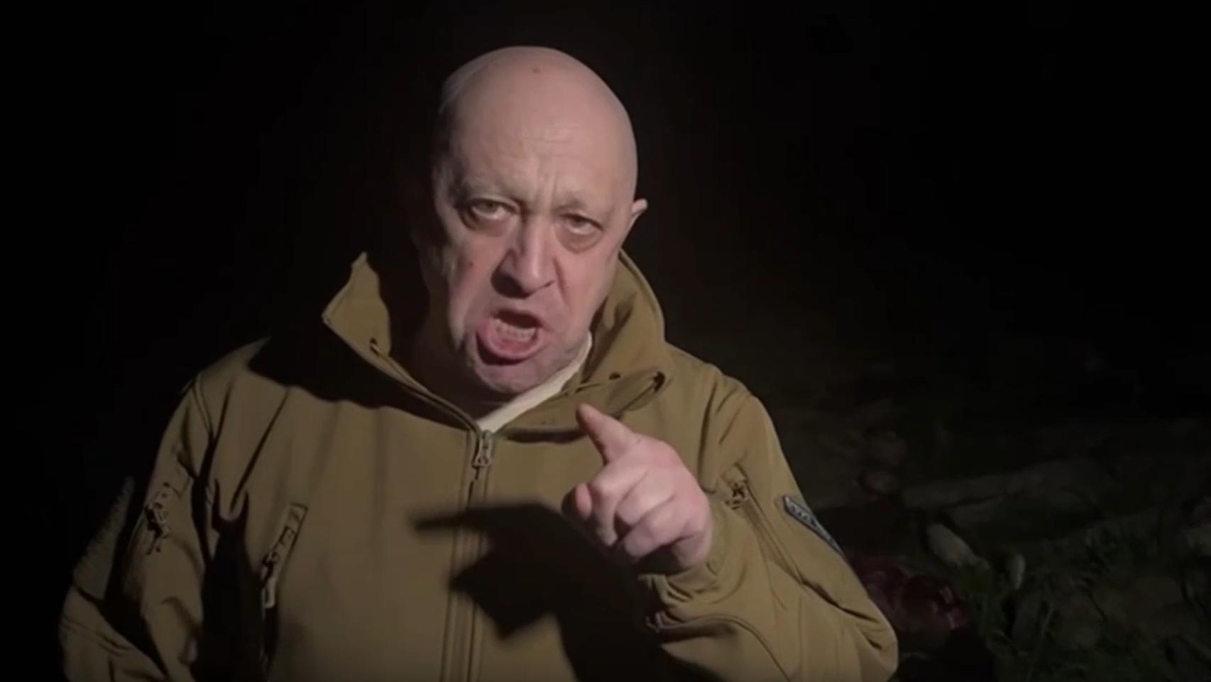 Captura de un vídeo de Telegram del jefe del Grupo Wagner, Yevgueni Prigozhin.