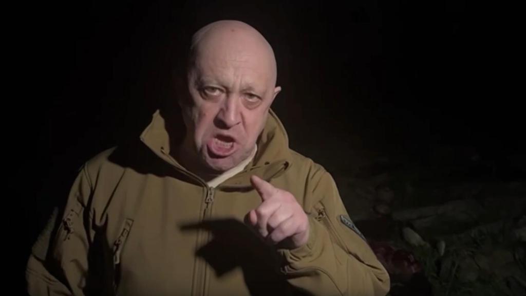 Captura de un vídeo de Telegram del jefe del Grupo Wagner, Yevgueni Prigozhin.