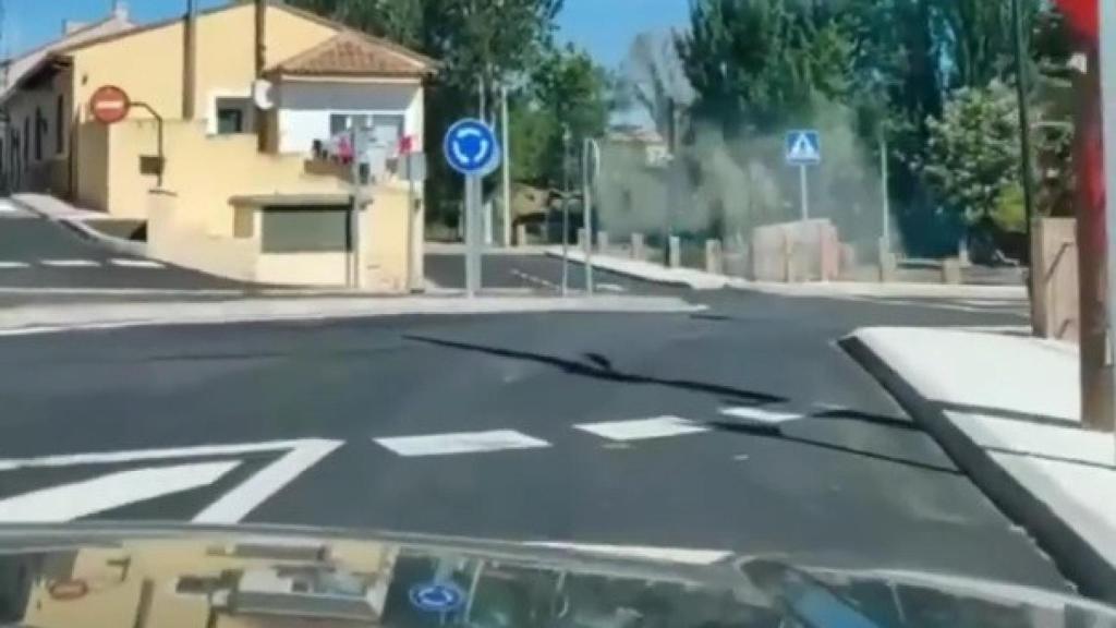 Captura del vídeo en el que se ve como la r