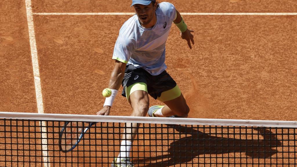 Coric, en su partido ante Carlos Alcaraz.