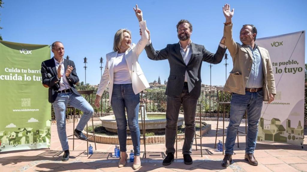 De izquierda a derecha: Daniel Arias, Inés Cañizares, Iván Espinosa de los Monteros y David Moreno.