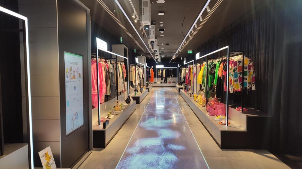Vista de la sección de moda