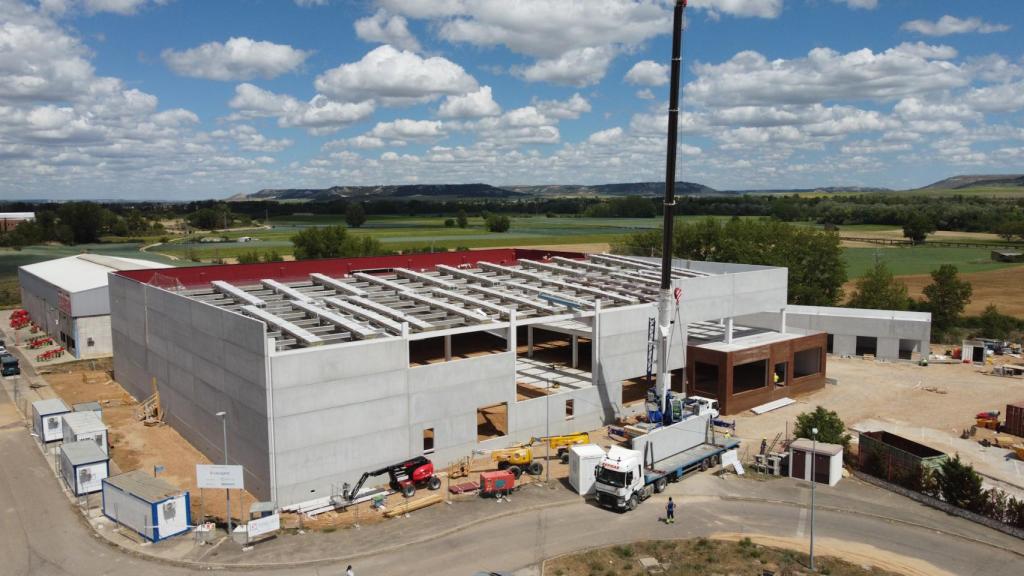 Las obras de la nueva fábrica de Cascajares avanzan a buen ritmo