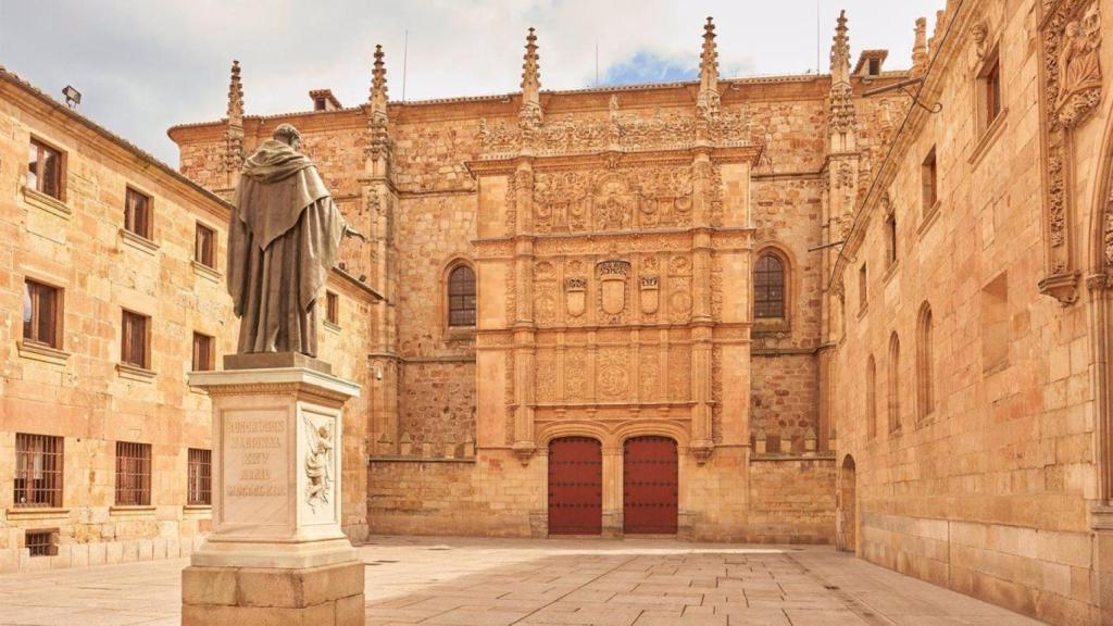 Imagen de la fachada de la Universidad de Salamanca.