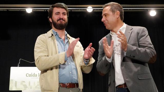 El vicepresidente de la Junta, Juan García-Gallardo, en el acto de Vox de este viernes.