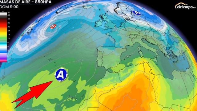 Las altas y bajas presiones van a alternarse esta semana. ElTiempo.es