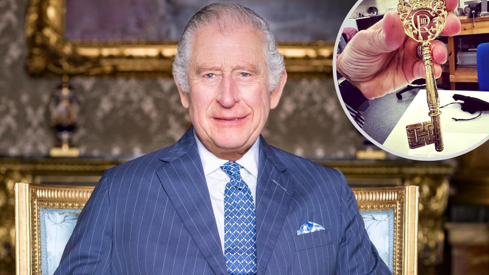 El rey de Inglaterra, en un montaje de El Español.