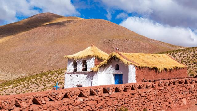 Iglesia de Machuca en San Pedro de Atacama (Chile).