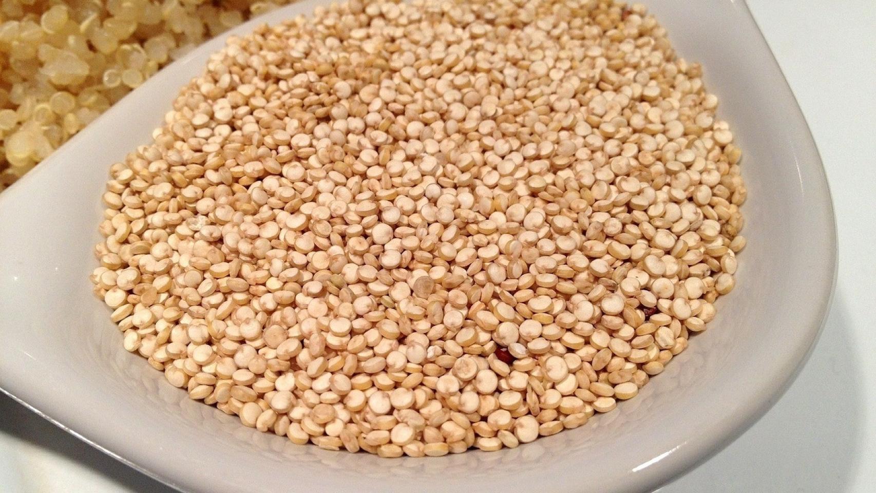 Recipiente con quinoa.