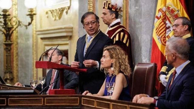 Gustavo Petro, en el Congreso de los Diputados.