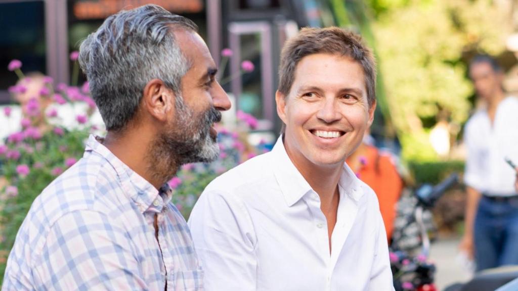 Iñaki Berenguer (derecha), junto a su socio en LifeX Ventures, Amol Sarva. EE